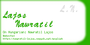 lajos nawratil business card